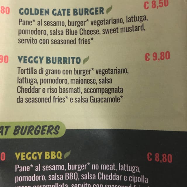 Photo du plat “veggie burrito”