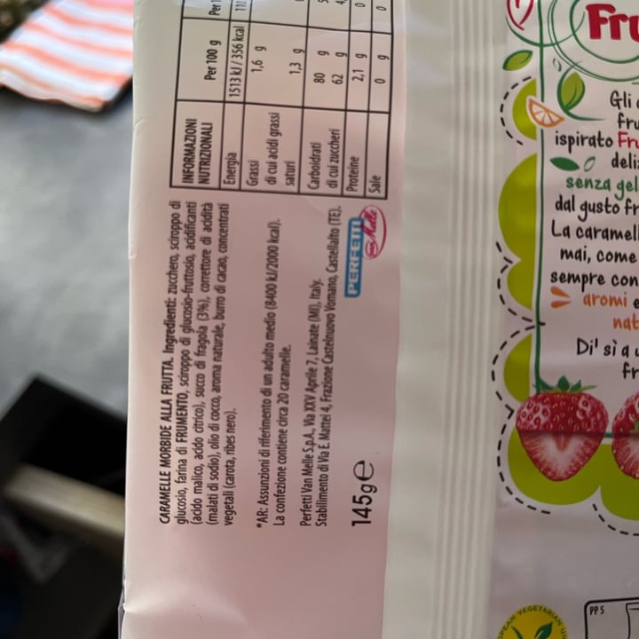 photo of Fruittella, good for you. Onde friz shared by @alleaus on  06 Dec 2022 - review