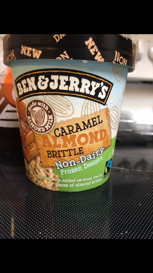 photo of Ben & Jerry's Caramel Almond Brittle Non-Dairy Frozen Dessert shared by @sam0729 on  01 Oct 2019 - review