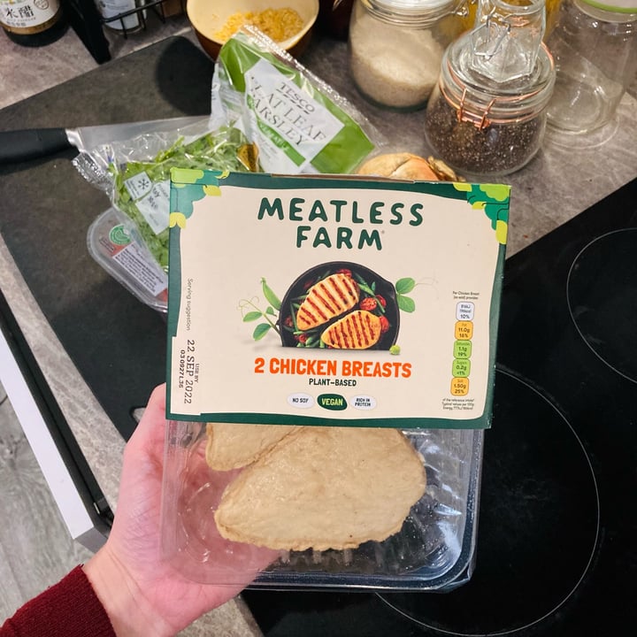 photo of Meatless Farm 2 Chicken Breasts shared by @katelouisepowell on  13 Sep 2022 - review