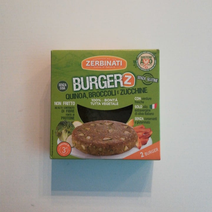 review photo of Zerbinati Burger'Z Quinoa, Broccoli e Zucchine shared by @alicefr on 03 Dec 2021 - review