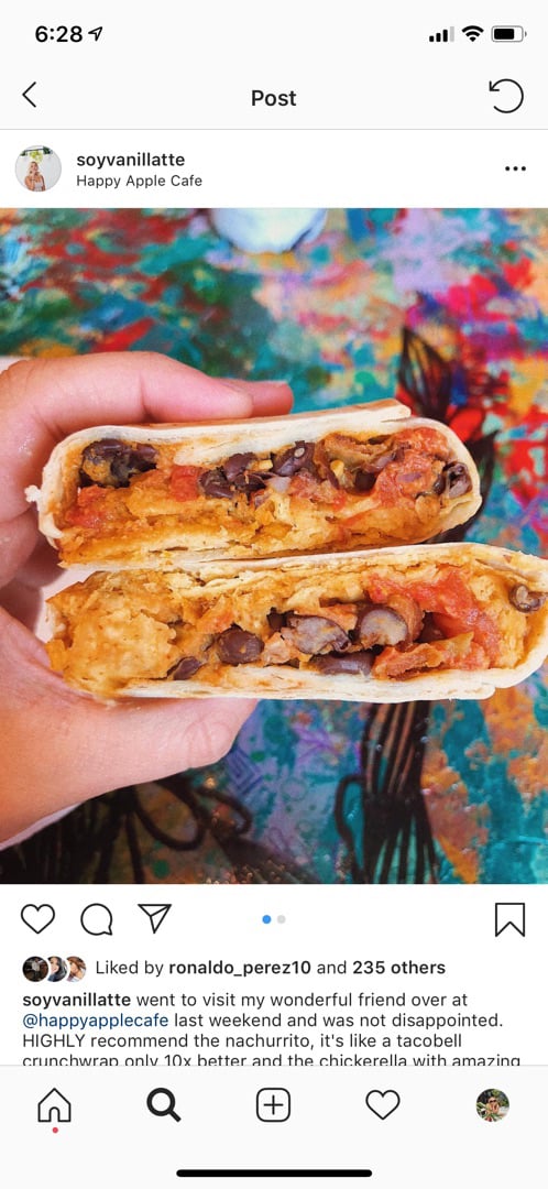 photo of Happy Apple Cafe nachorrito shared by @soyvanillatte on  15 May 2019 - review