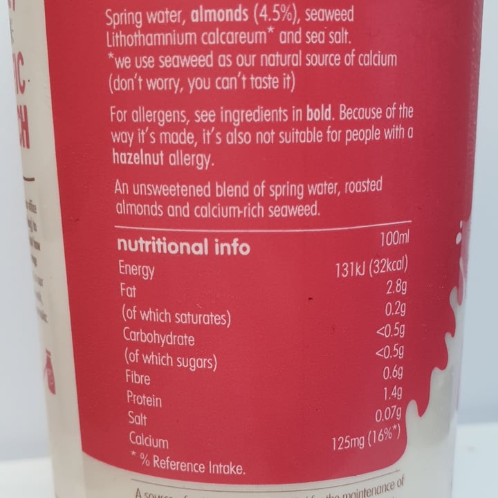 review photo of Innocent Almond Mylk, Unsweetened shared by @mikisle on 17 Dec 2021 - review