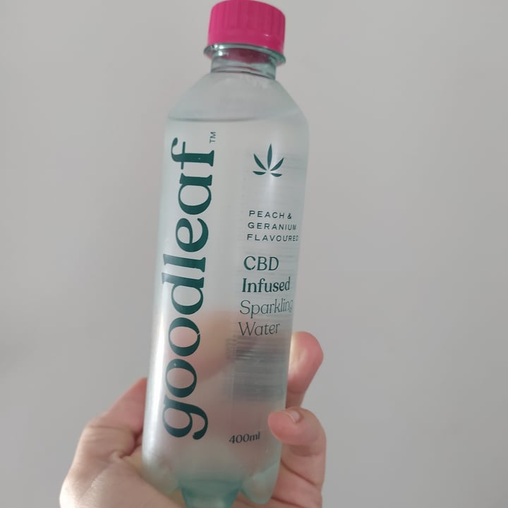 review photo of Goodleaf Cbd infused peach and geranium sparkling water shared by @anmarwilding on 07 Jan 2021 - review