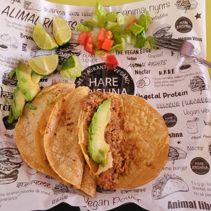 photo of Buffete Hare Krishna Tacos De No Chicharron shared by @vicjuice on  20 Jul 2022 - review