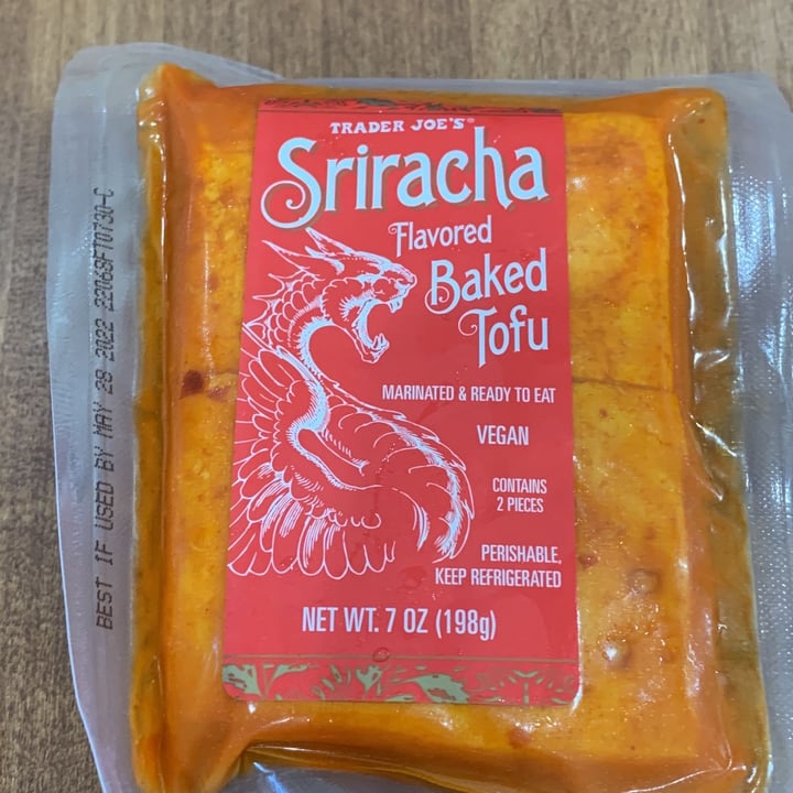 photo of Trader Joe's Sriracha Baked Tofu shared by @thatpiglady on  30 May 2022 - review