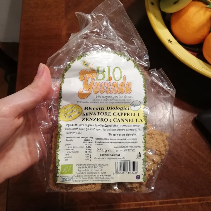review photo of Bio Govinda Biscotti bio senatore cappelli zenzero e cannella shared by @nartima on 25 Feb 2022 - review