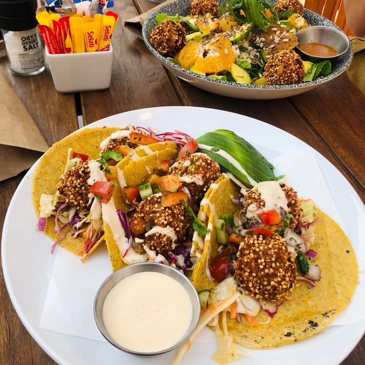 review photo of Knead Bakery Falafel Tacos shared by @gabrielaviljoen on 24 Feb 2021 - review
