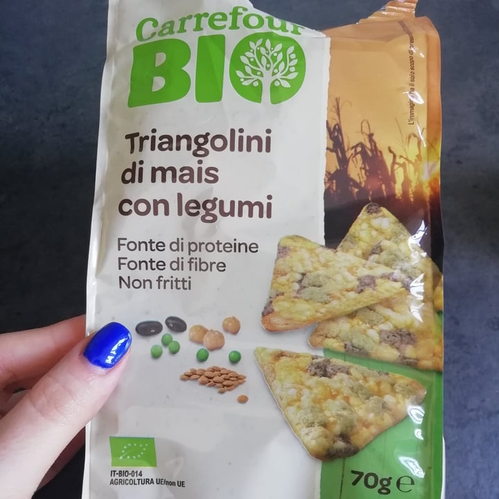photo of Carrefour Bio Triangolini legumi e mais shared by @chi90 on  09 Apr 2022 - review