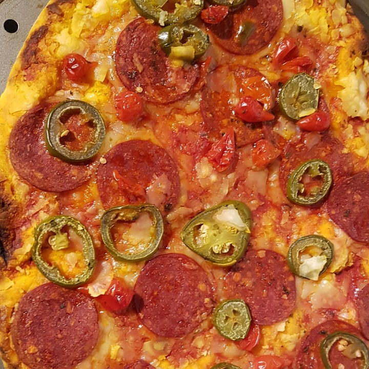 photo of Plant Kitchen (M&S) Woodfired hot and spicy pepperoni pizza shared by @vegan-paul on  26 Mar 2022 - review