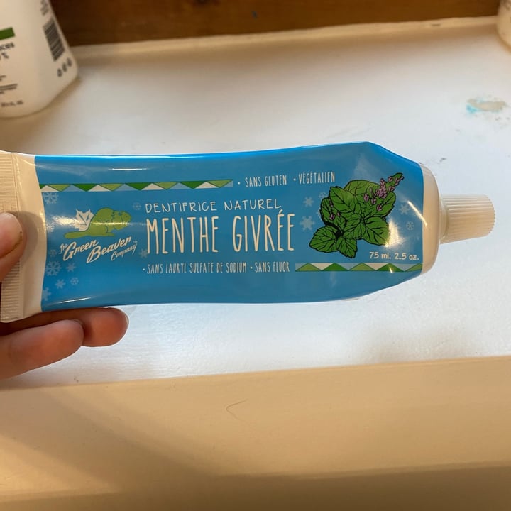 review photo of The Green Beaver company Frosty Mint Natural Toothpaste shared by @oromero on 09 Jun 2021 - review