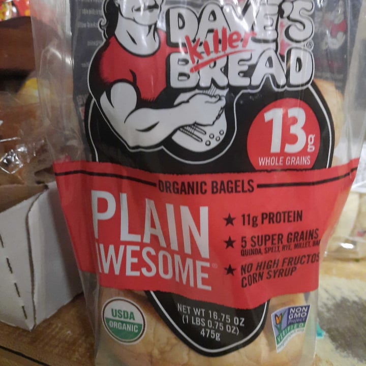 photo of Dave's Killer Bread PLAIN AWESOME BAGELS shared by @honestly on  22 Dec 2020 - review