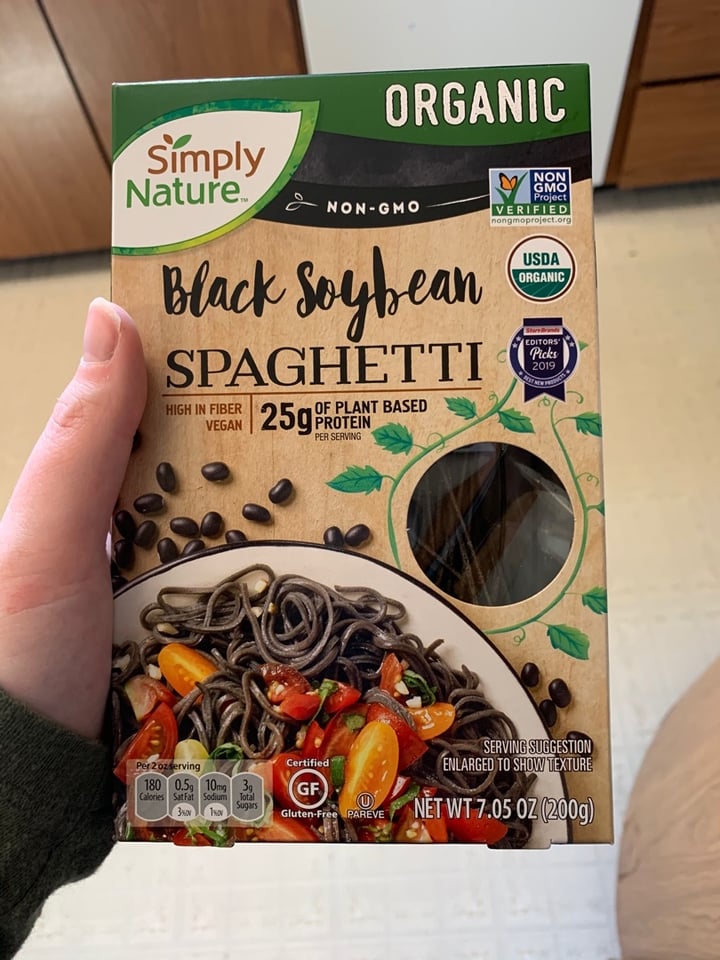 photo of Simply Nature Black Soybean Spaghetti shared by @sarahmarie508 on  22 Mar 2020 - review