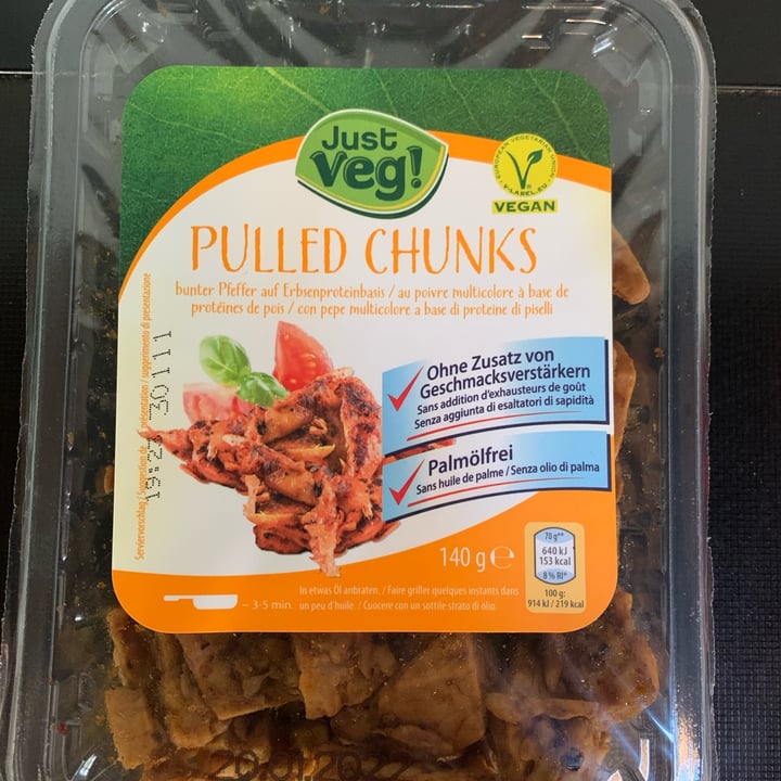 photo of Just Veg! (ALDI Italy) Pulled chunks shared by @martinabg on  21 Jan 2022 - review