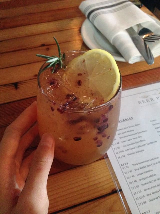 Foto do prato “Blueberry Mimosa”
