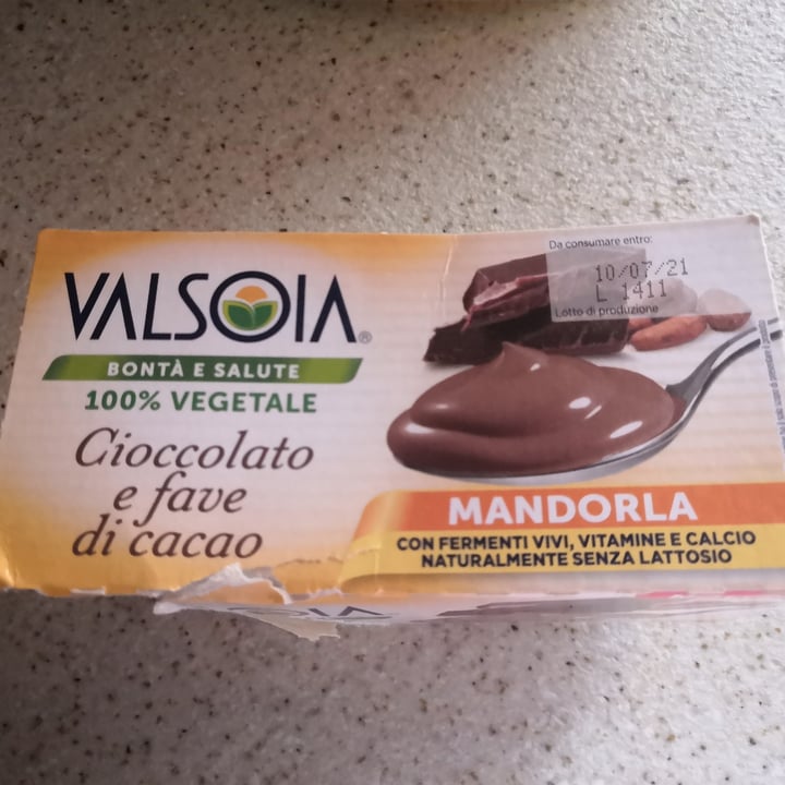photo of Valsoia Yogurt Mandorla - Cioccolato e fave di cacao shared by @pigsarecutex on  21 Jun 2021 - review