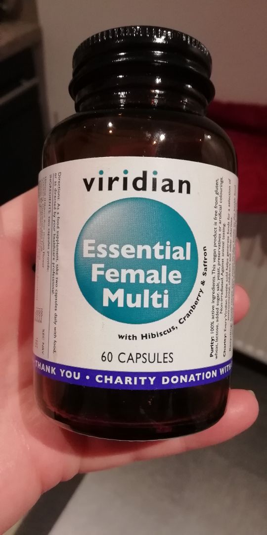 photo of Viridian Nutrition Essential Female Multi shared by @berryscotbeauty on  02 Mar 2020 - review