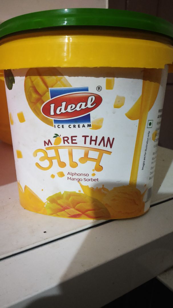 photo of Ideal icecream Mango Sorbet shared by @rolwynj on  25 Apr 2020 - review