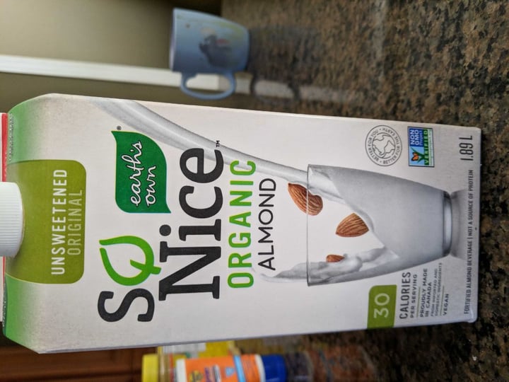 photo of Earth's Own So Nice Organic Almond Milk shared by @megamegan on  07 Aug 2019 - review