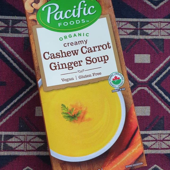 photo of Pacific Foods Creamy Cashew Carrot Ginger Soup shared by @paniwilson on  09 Jun 2021 - review