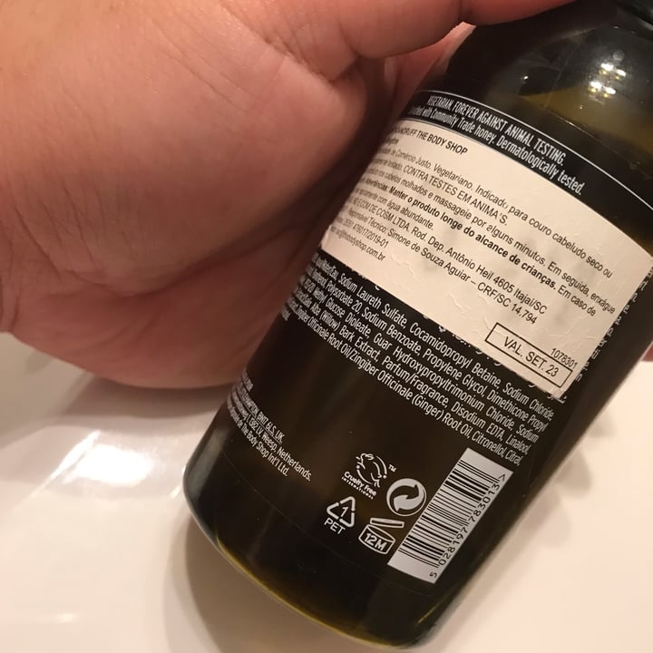 photo of The Body Shop Shampoo de Gengibre shared by @alicevilela on  28 Oct 2021 - review