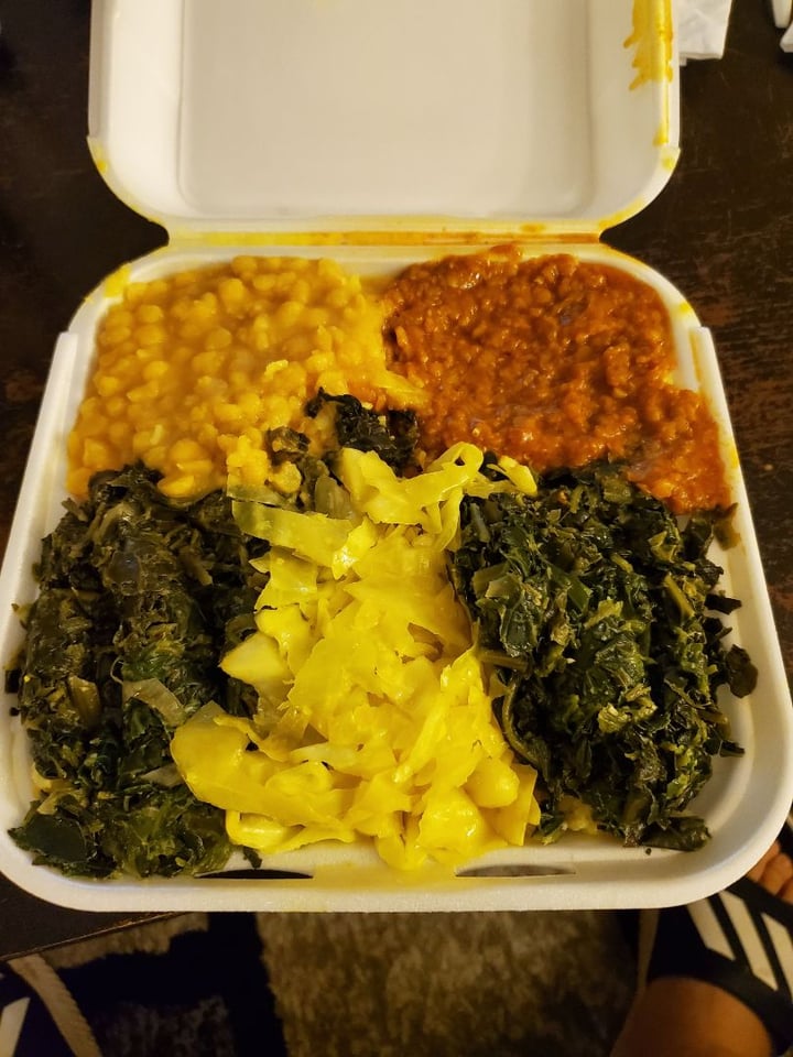 photo of Queen Sheba Ethiopian Cuisine Queen Sheba Signature Vegetarian Combo shared by @jdub63 on  26 Mar 2020 - review