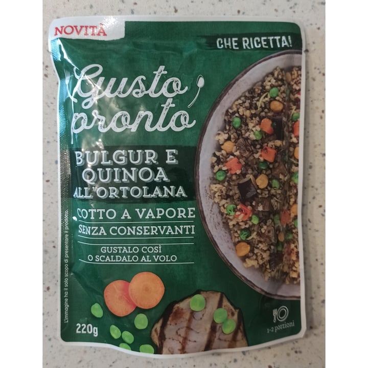 photo of Gusto pronto Bulgur E Quinoa All'ortolana shared by @giulyzf on  22 Jun 2022 - review