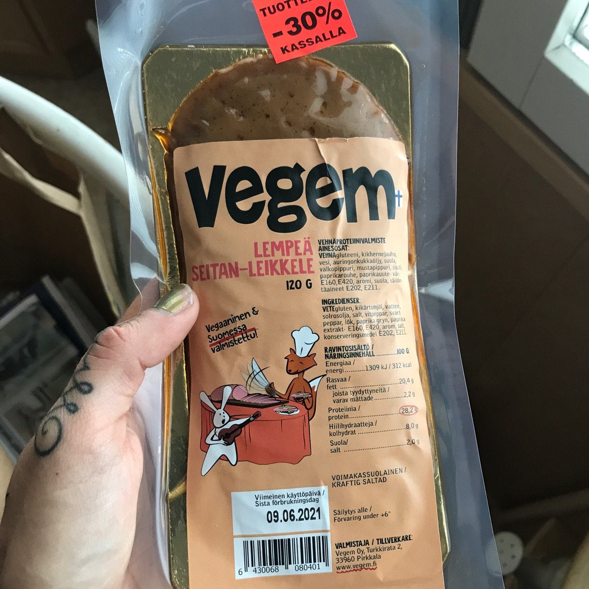 Lempeä Seitan-leikkele from Vegem - Vegan Product Reviews & Ratings ...