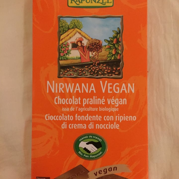 photo of Rapunzel Nirwana Vegan Chocolat Praliné shared by @marieblue on  11 Feb 2021 - review