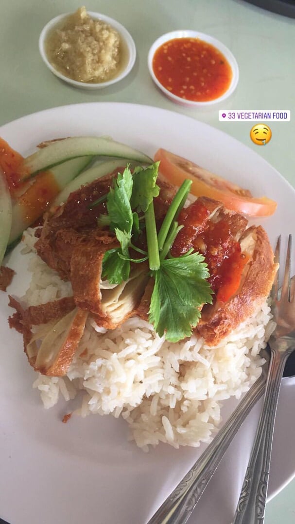 photo of 33 Vegetarian Food Thai Vegetarian Chicken Rice shared by @tarzie on  08 Mar 2019 - review