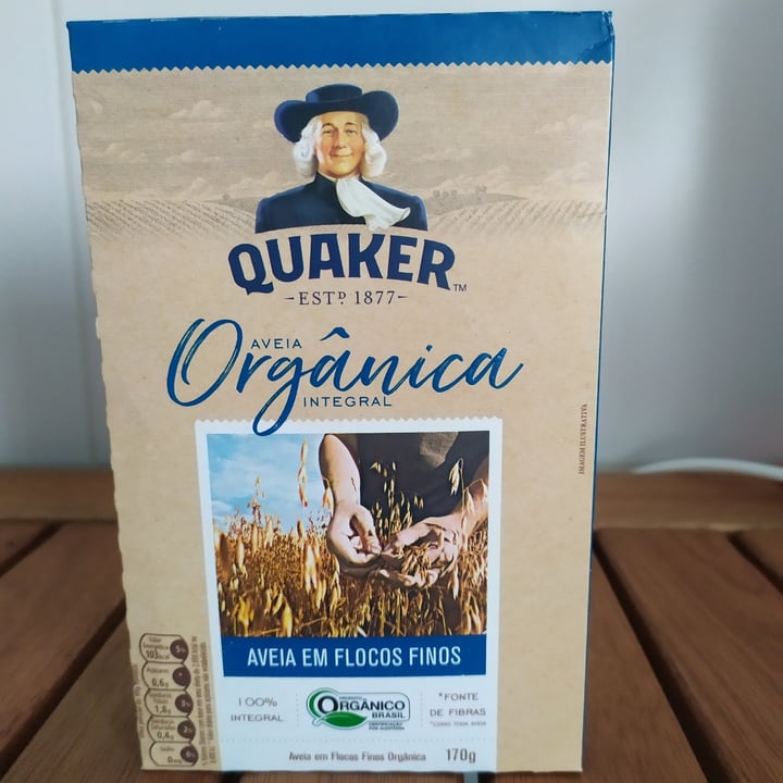 photo of Quaker Aveia Orgânica Integral Em Flocos Finos shared by @cmiethke on  14 May 2022 - review