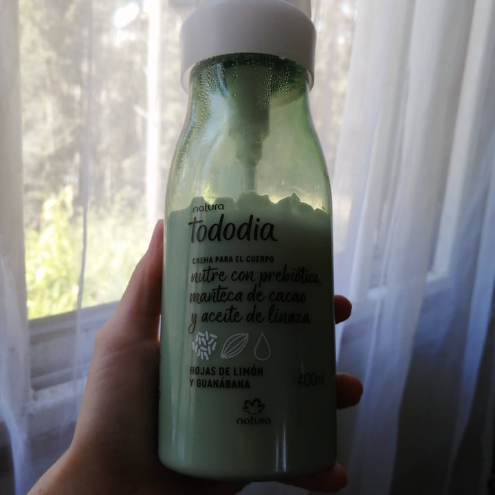 photo of Natura Tododia crema para el cuerpo hojas de limon shared by @unknownveg on  28 Nov 2020 - review