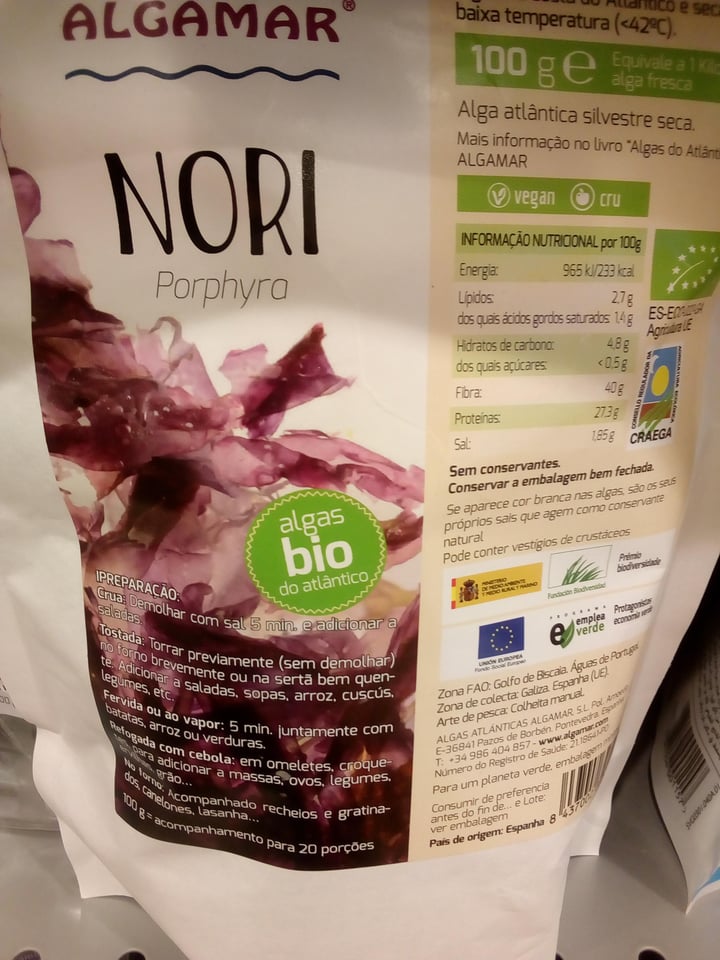 review photo of Algamar Alga Nori shared by @claudiaines on 22 Jun 2022 - review