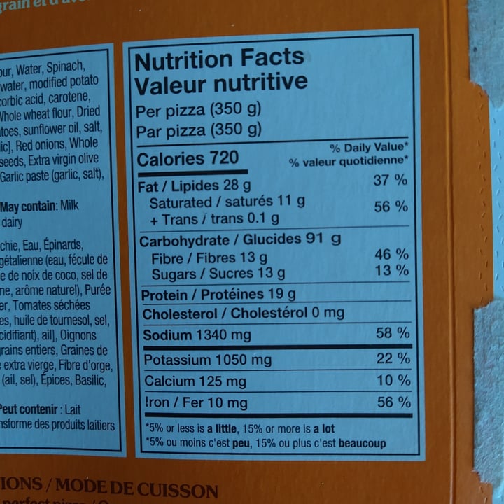 review photo of Dr. Oetker The Good Baker Feel-Good Pizza (Spinach & Pumpkin Seeds) shared by @daniellehart on 14 Sep 2022 - review