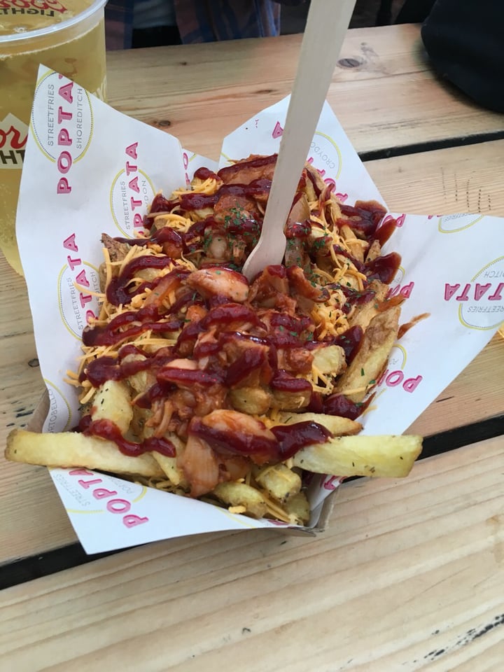 review photo of Poptata Shoreditch BBQ Jackfruit Loaded Fries shared by @katykf on 25 Dec 2019 - review