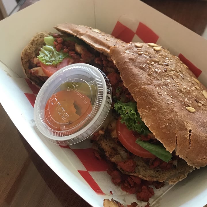 review photo of Choclo y Maíz Cocina vegana Lonche Argentino shared by @silvialaveg on 17 Apr 2022 - review