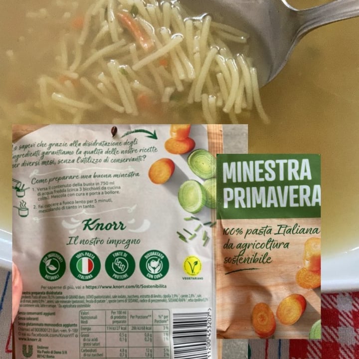 photo of Knorr Minestra Anellini shared by @drusillamalcontenta on  09 Jan 2022 - review