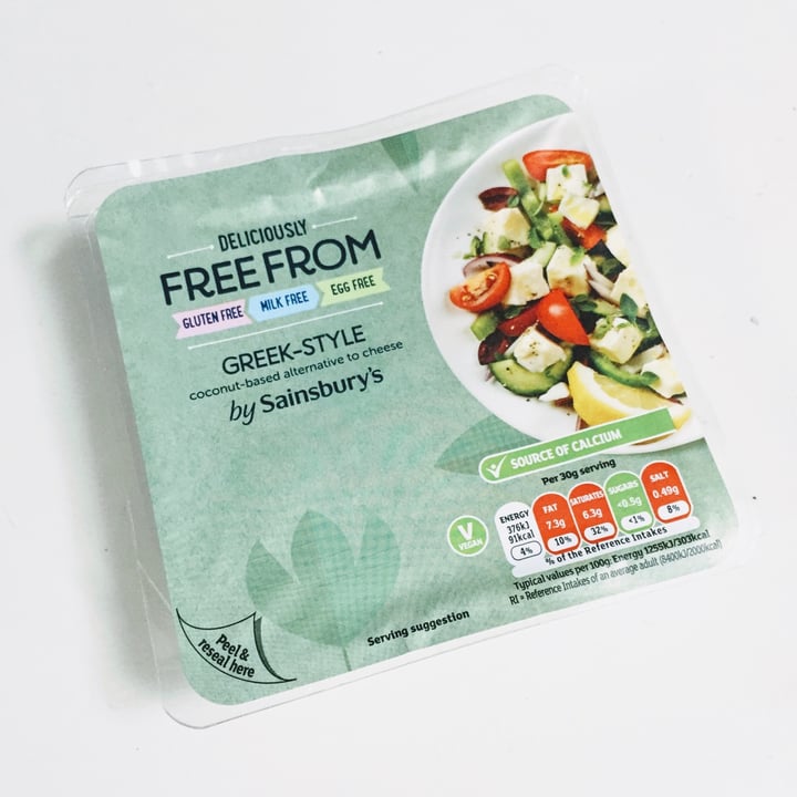 photo of Sainsbury's Deliciously Free From Greek Style Cheese shared by @waisum on  06 Oct 2020 - review