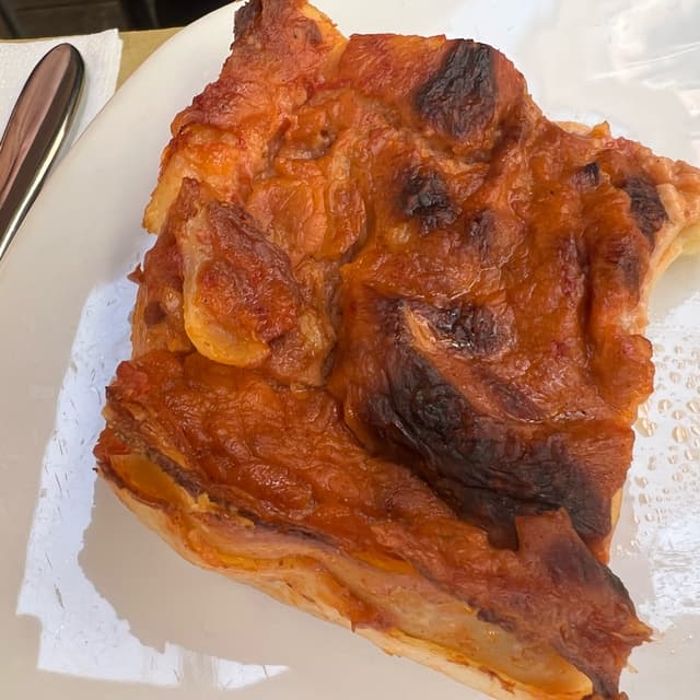 菜肴“Lasagne al ragù di soia”的照片