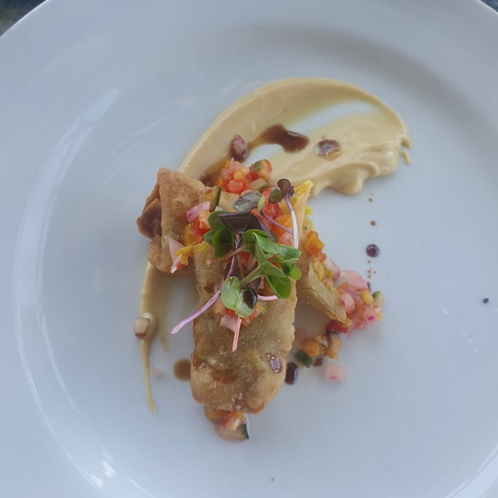 review photo of Cassia Restaurant Vegetarian Spring Roll shared by @chrisvegan28 on 15 Feb 2022 - review