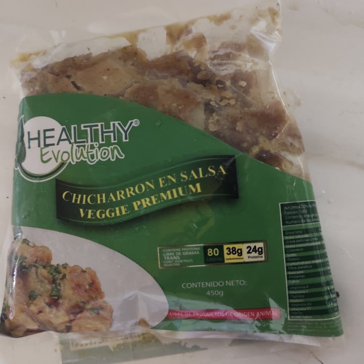 photo of Healthy Evolution Chicharron en Salsa Veggie Premium shared by @nayeemoras on  06 Mar 2021 - review