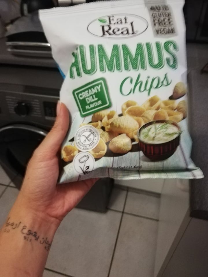 photo of Eat Real Creamy dill hummus chips shared by @ez91 on  11 Jan 2020 - review