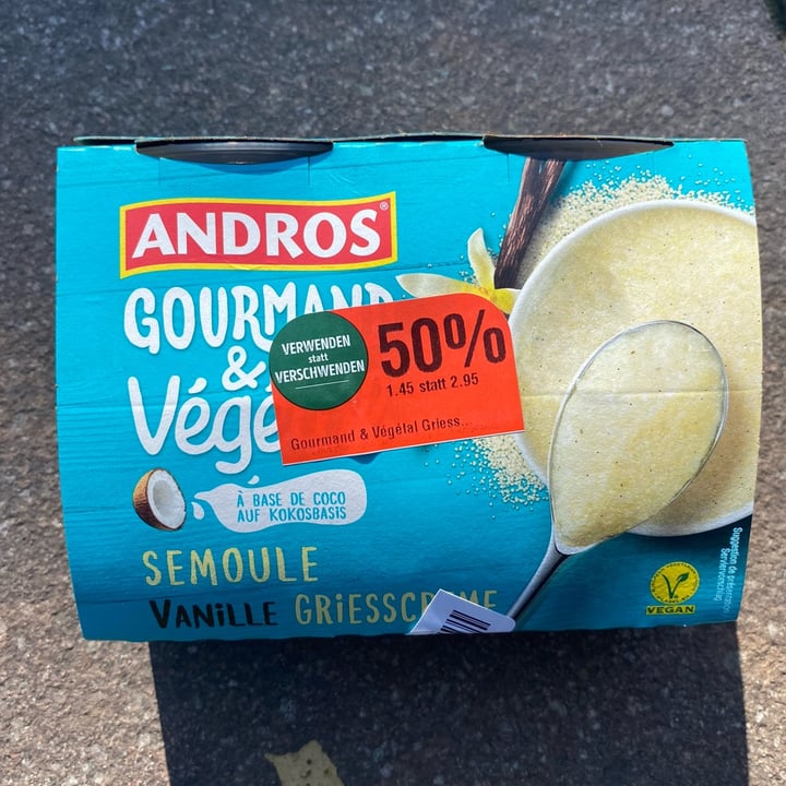 photo of Andros gourmand vegetal semoule shared by @mariantoniietta on  30 Apr 2022 - review