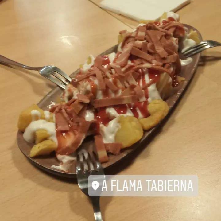 photo of A Flama Patatas bravas con bacon shared by @cipro on  17 Sep 2021 - review