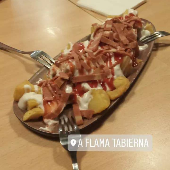 review photo of A Flama Patatas bravas con bacon shared by @cipro on 17 Sep 2021 - review