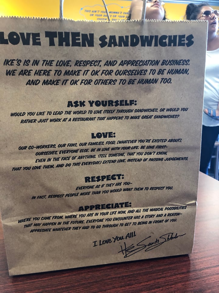 photo of Ike’s Love and Sandwiches Meatless Mike shared by @bandita on  07 Jul 2019 - review