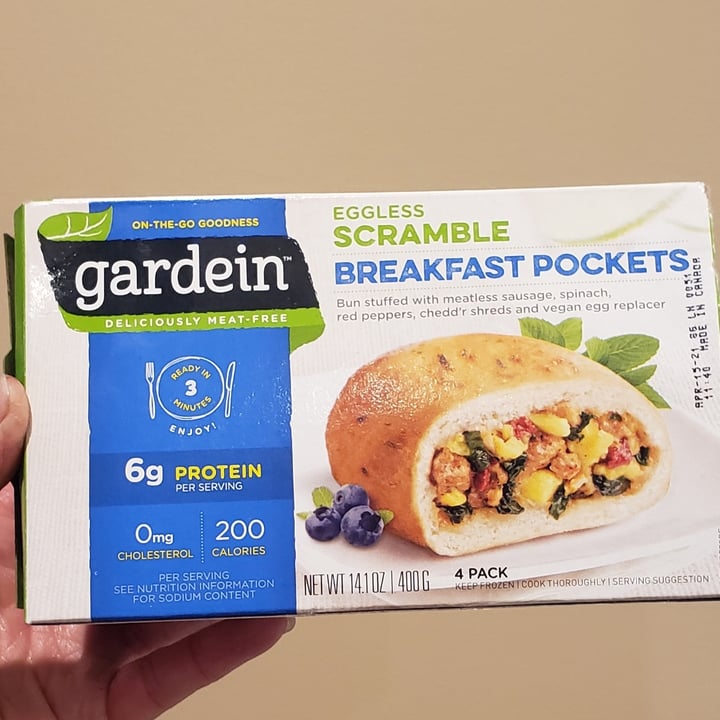 photo of Gardein Eggless Scramble Breakfast Pockets shared by @ambularfortheanimals on  08 May 2020 - review