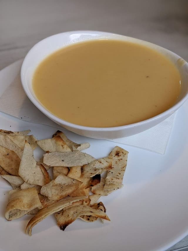 Foto do prato “Pumpkin Cream Soup”