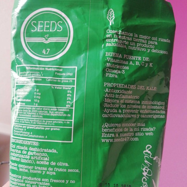 review photo of Seeds Kale chips / col rizada deshidratada. shared by @juvimo on 17 Aug 2019 - review