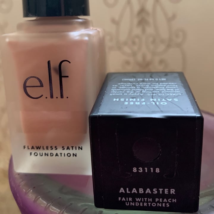 photo of e.l.f. Cosmetics Flawless Finish Foundation shared by @onehungryvegan on  30 Oct 2020 - review